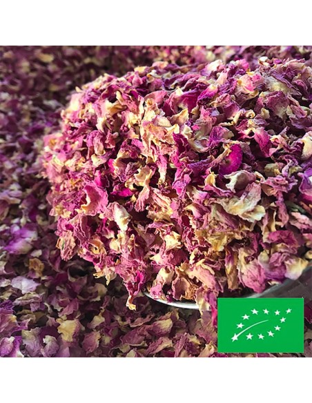 PÉTALES DE ROSE DAMASCENA CERTIFIÉ BIO