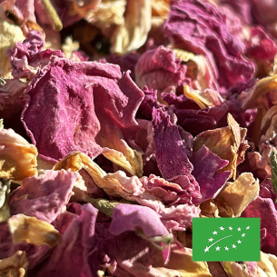 PÉTALES DE ROSE DAMASCENA CERTIFIÉ BIO