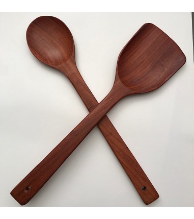 Rosewood spoon and fork