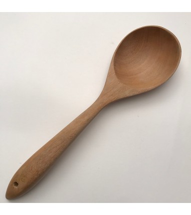 Big spoon in white wood