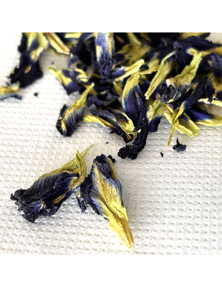 PETALES  DE FLEURS DE BUTTERFLY PEA "ORGANIC THAILAND"