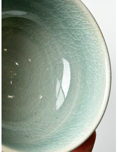 Tasse argile émaillée craquelée Ø9cm / h4.5cm 2