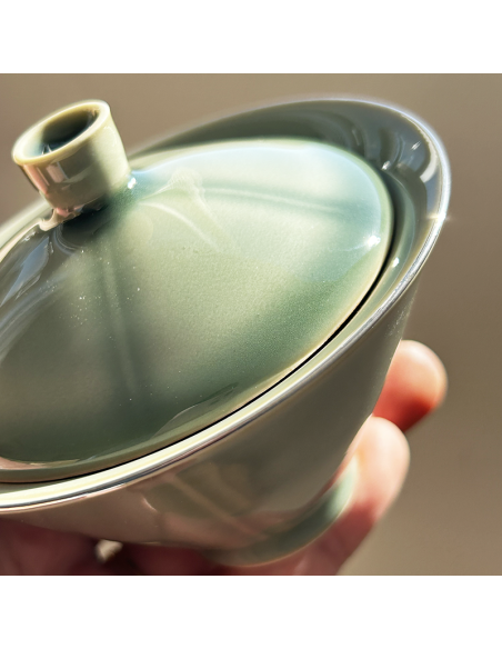 GAIWAN PORCELAINE VERTE 15CL