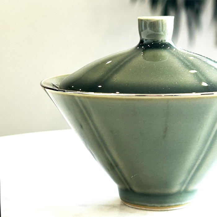 GAIWAN PORCELAINE VERTE 15CL