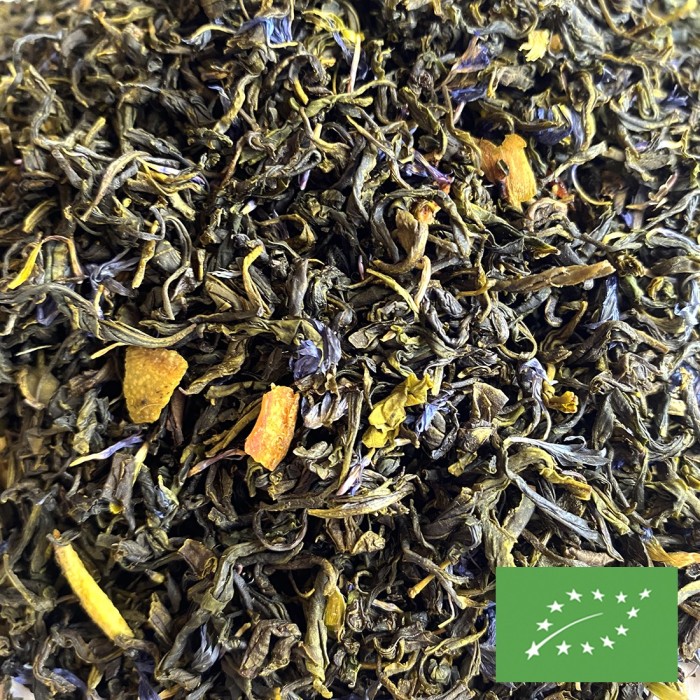 THÉ VERT EARL GREY FLEURS BLEUES CERTIFIÉ BIO